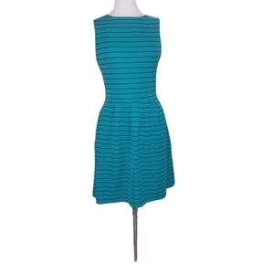 Mossimo M Tank Midi Dress Blue Black Striped outfit cheap